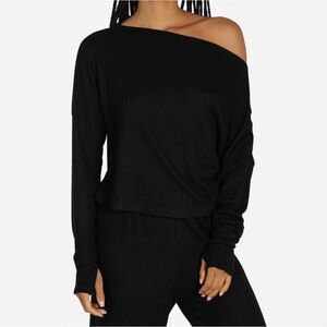 Michael Lauren Black Long Sleeve Top